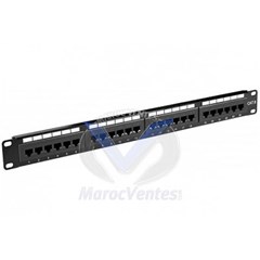 PANNEAU DE BRASSAGE 24 PORTS UTP CAT6